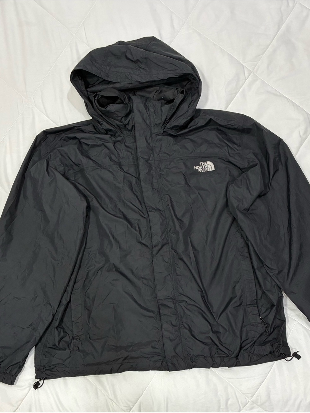 The North Face Black Hooded Windbreaker Jacket